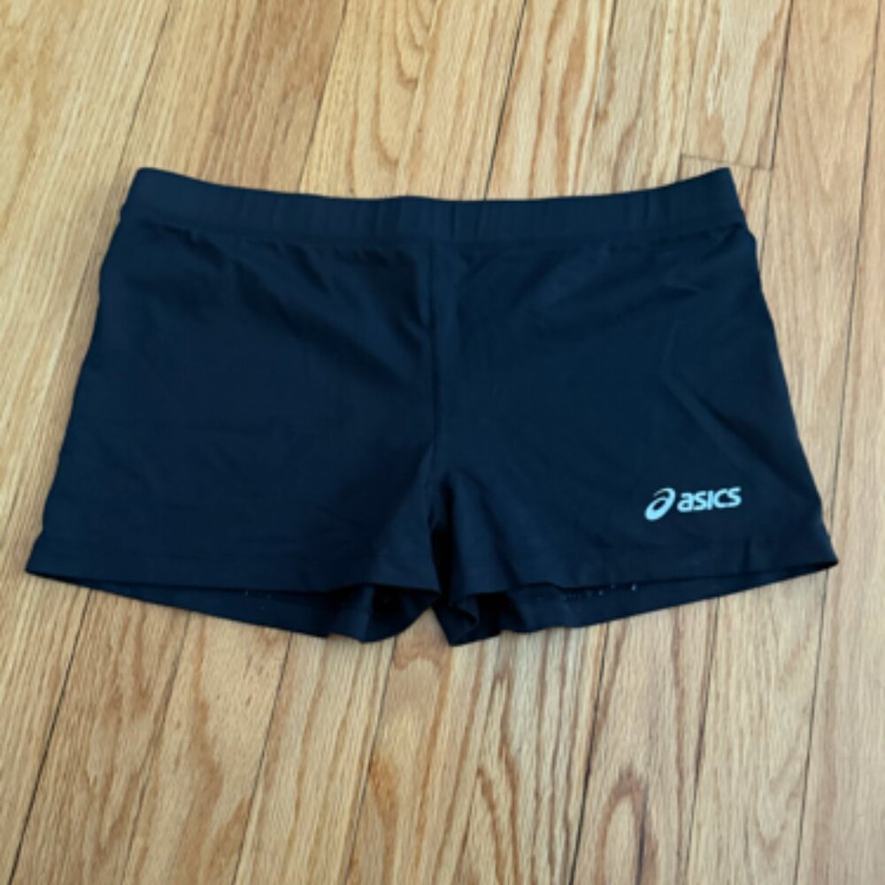 ASICS black volleyball athletic shorts, L